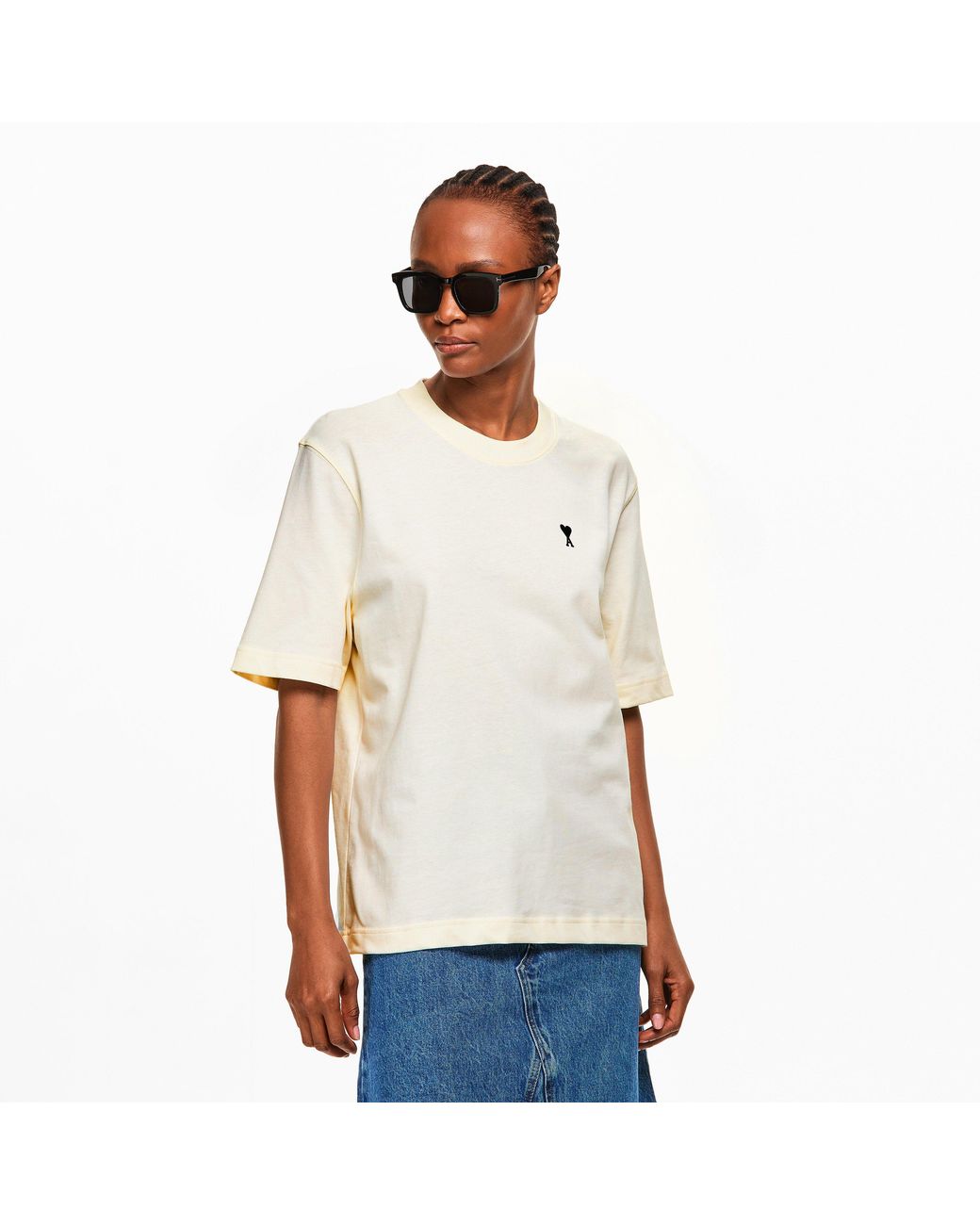 AMI Natural Place Des Oversized Fit Oversized T-Shirt
