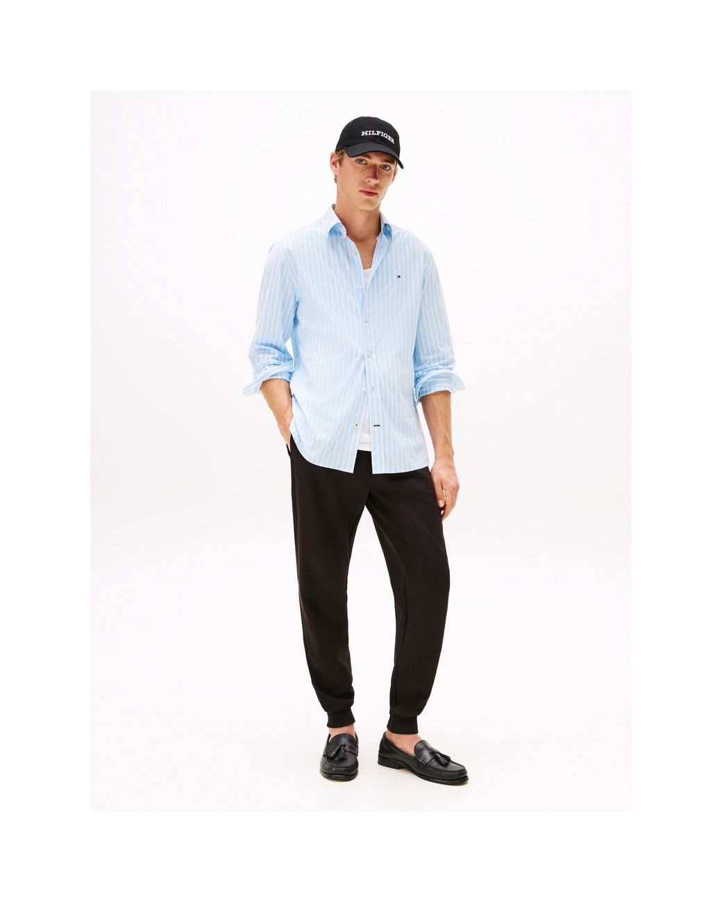 Tommy Hilfiger Black Drawstring Joggers for men