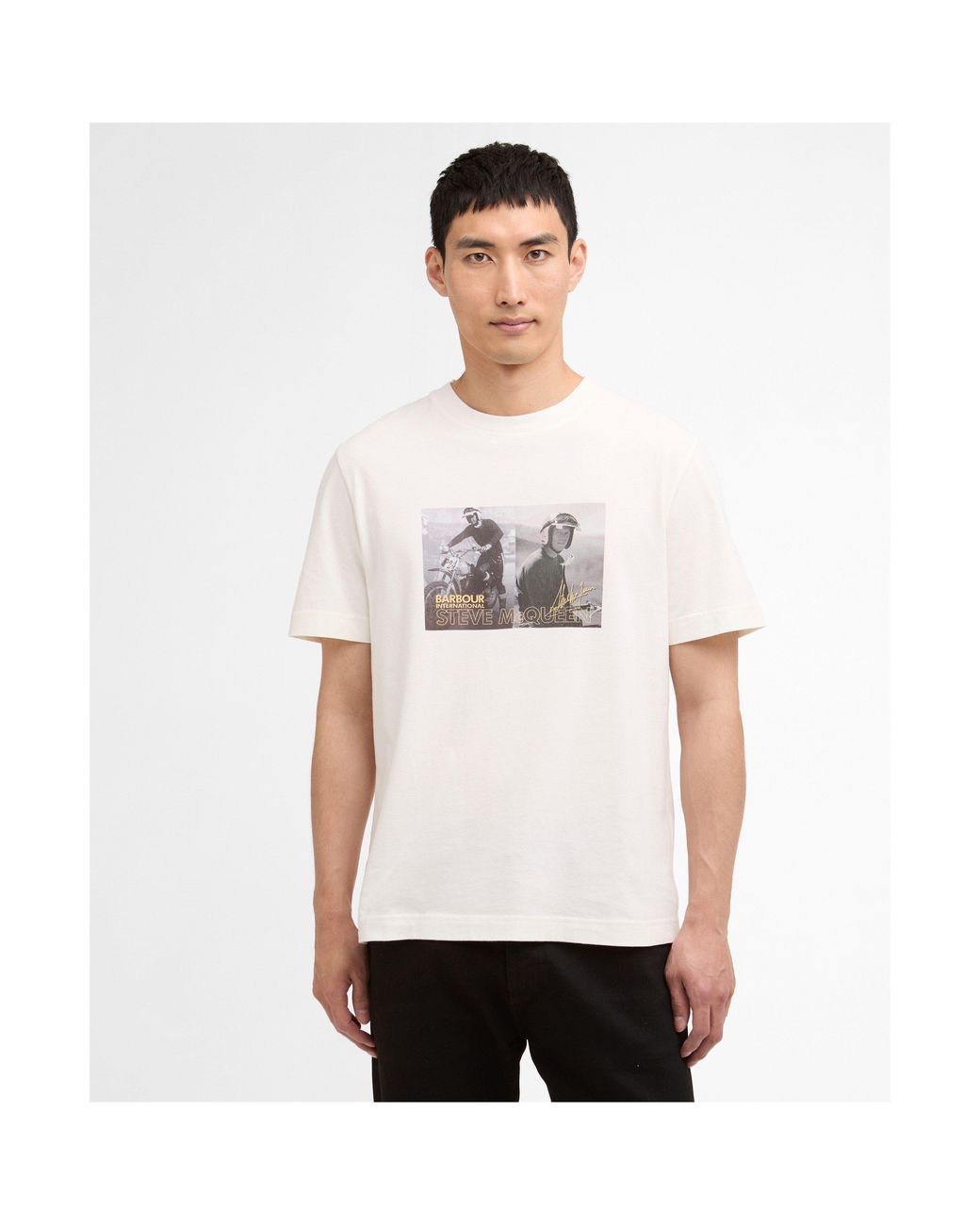 Barbour White Hellen T-Shirt for men