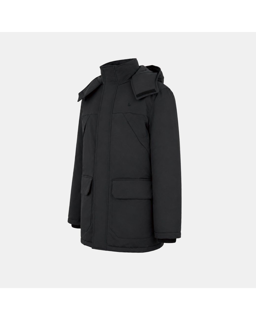 Jack Wills Black Jw Wadded Parka Sn64 for men