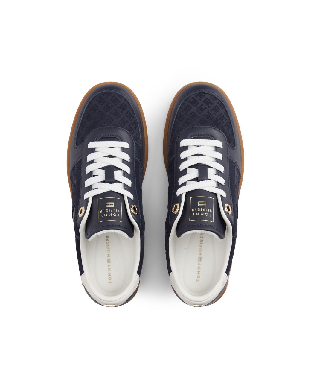 Tommy Hilfiger Blue Tribeca Lo Leather Low-Top Trainers