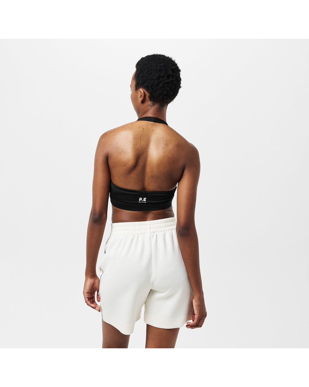 P.E Nation Black Unwind Medium Impact Sports Bra