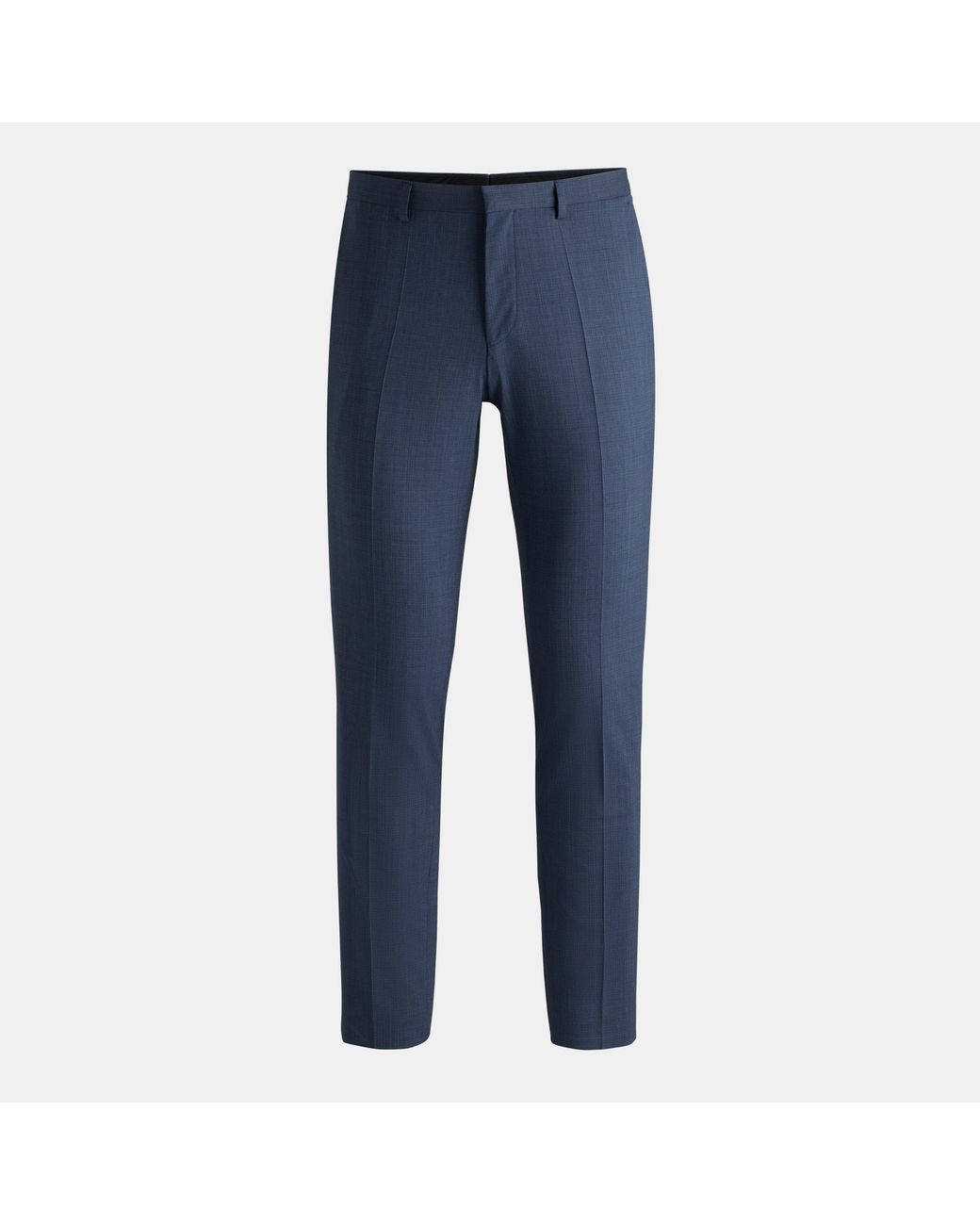 HUGO Blue Hesten232X Straight Leg Trousers for men
