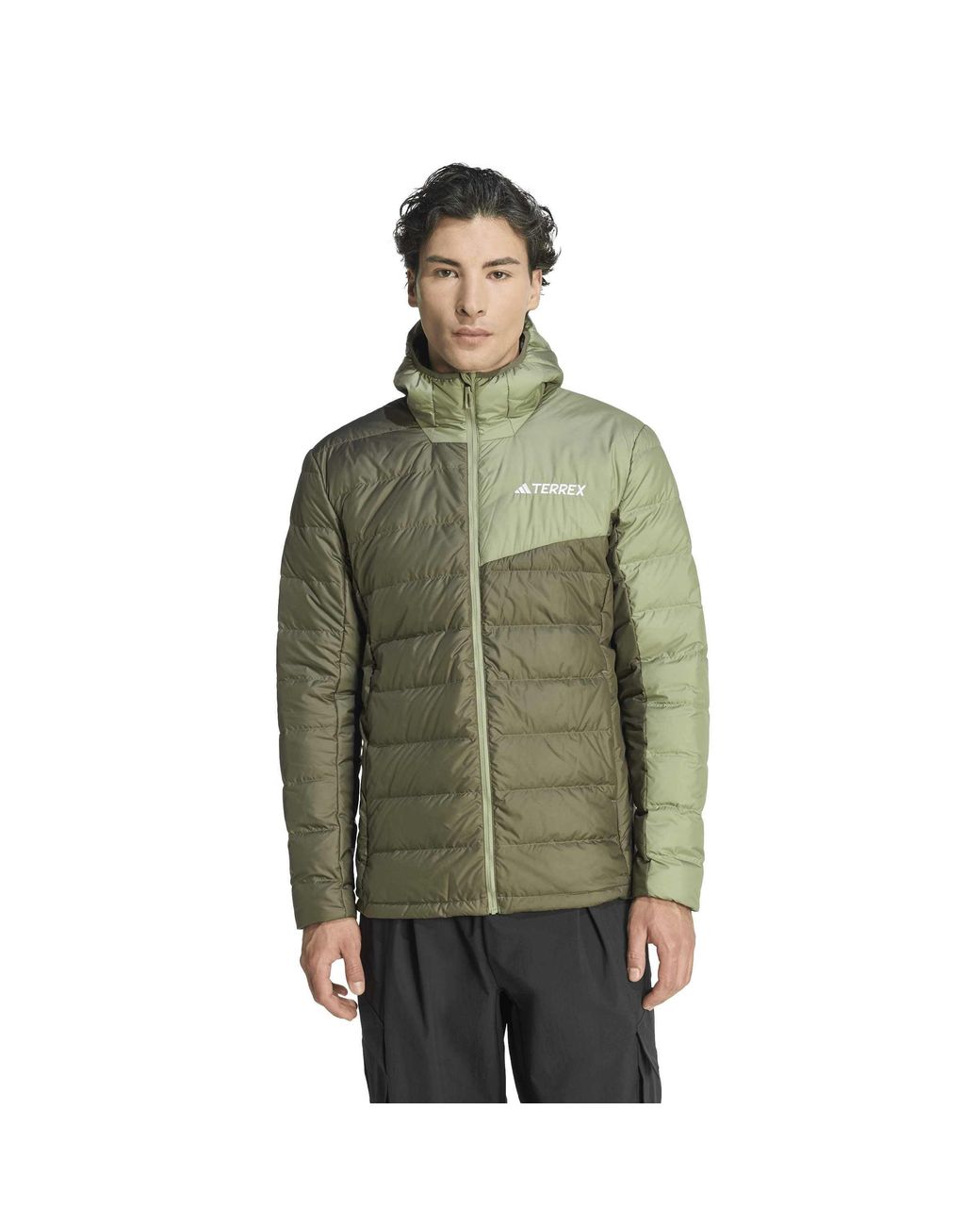 Adidas Green Mt Down Hooded Jacket for men