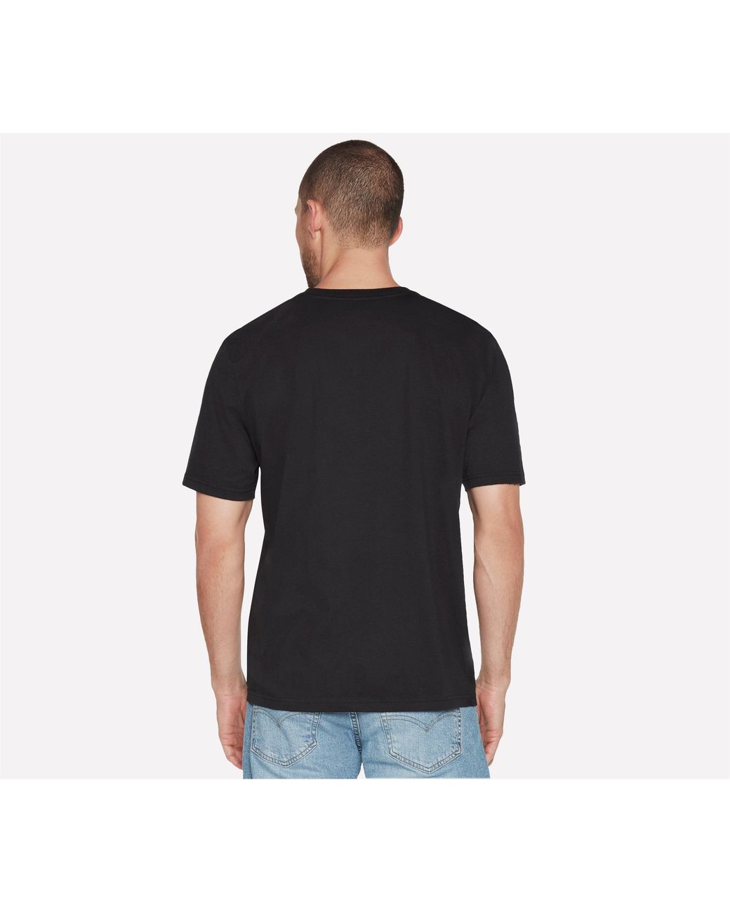 Skechers Black Latitude Regular Fit T-Shirt for men