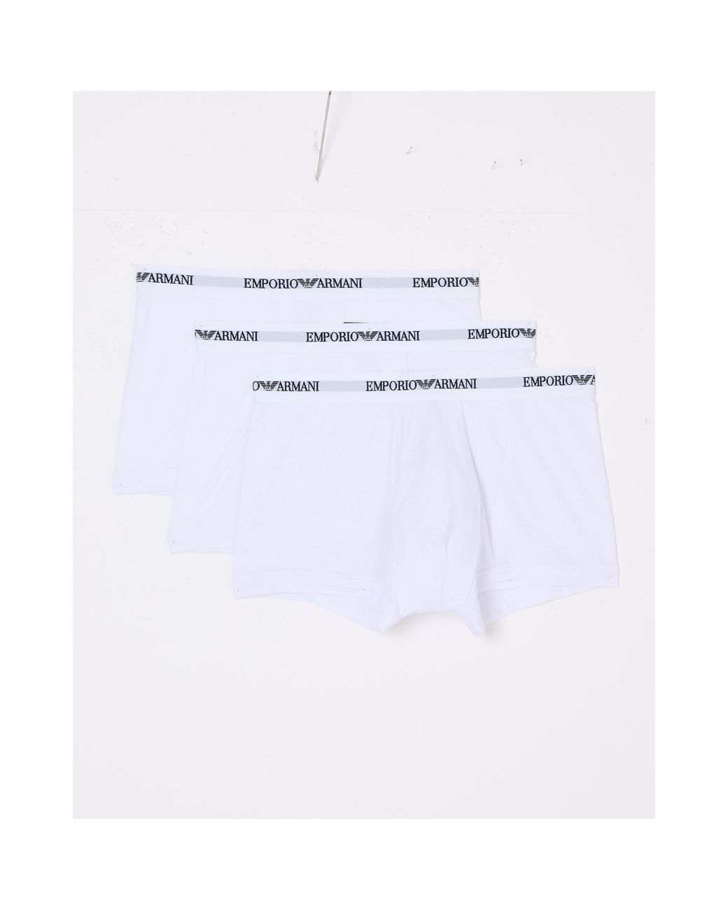 Emporio Armani White Core Logo Boxers 3-Pack for men