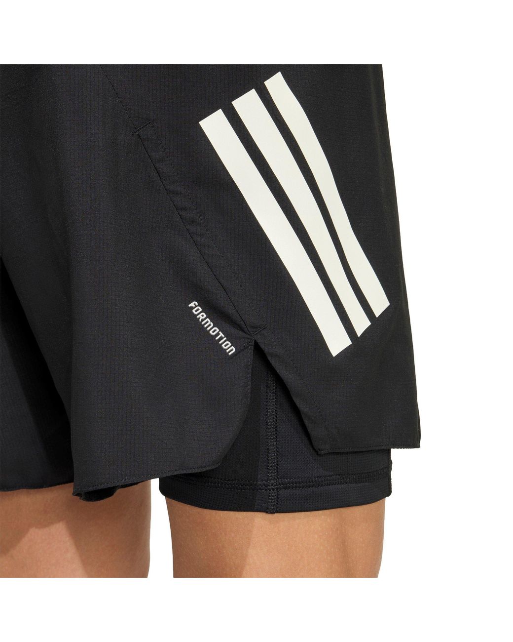 Adidas Black 365 2-In-1 Aeroready Running Shorts for men