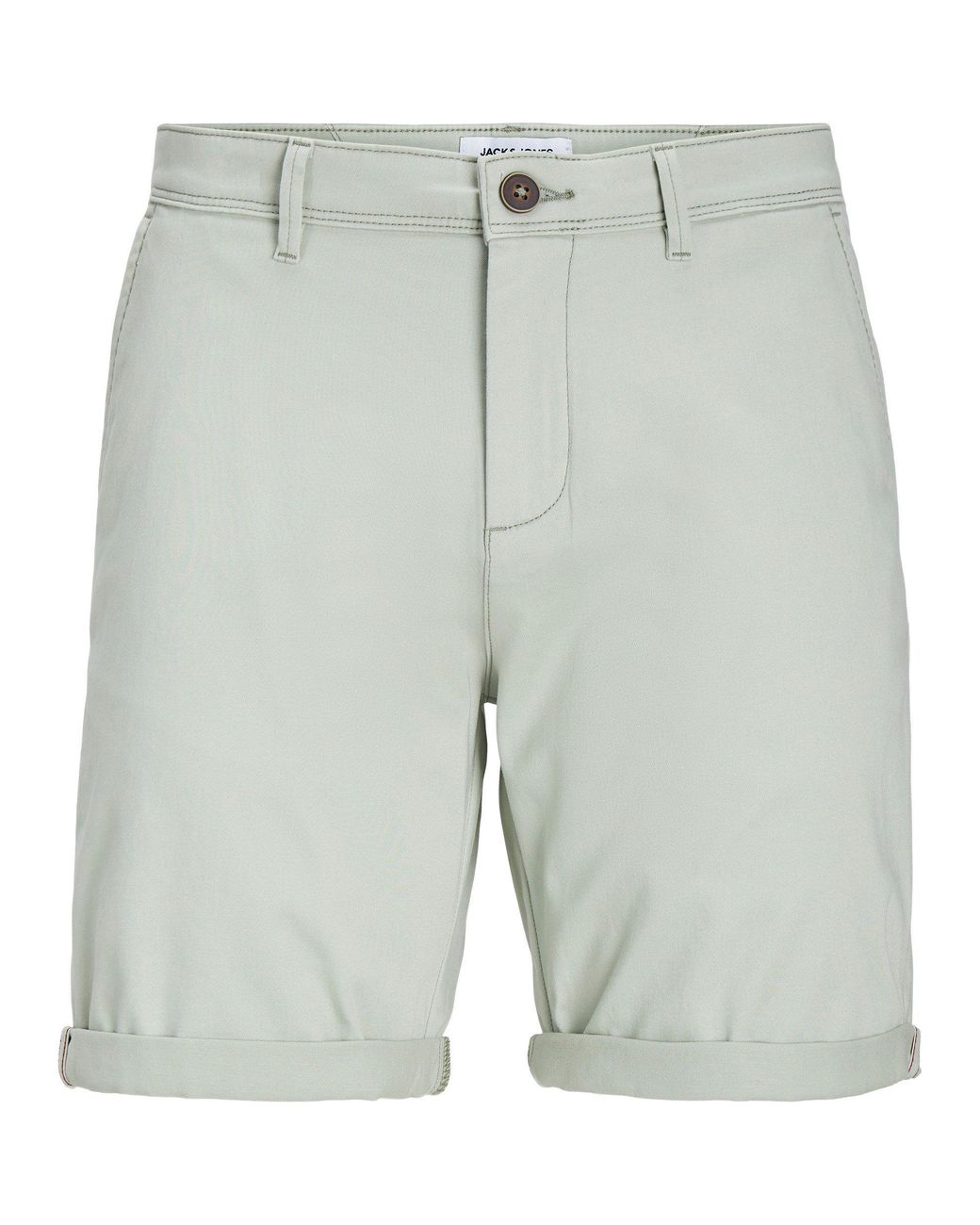 Jack & Jones White And Chino Shorts for men