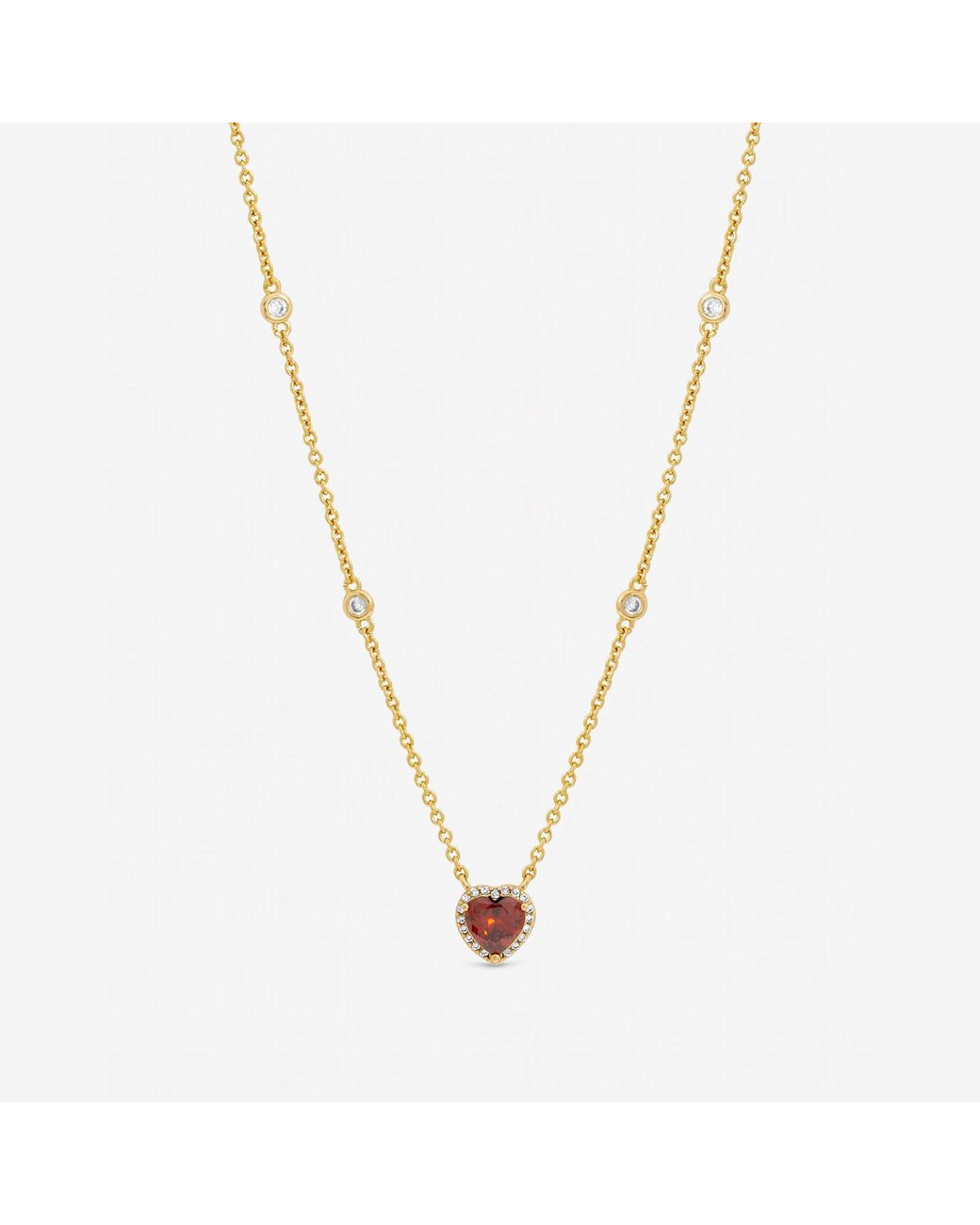 Jon Richard Blue Plated And Heart Pendant Necklace