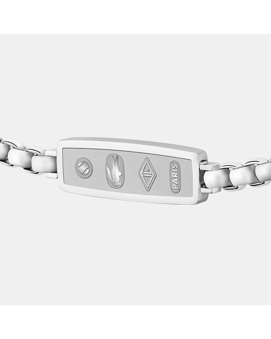 Lacoste Metallic District Stainless Steel Reversible Pendant Bracelet for men
