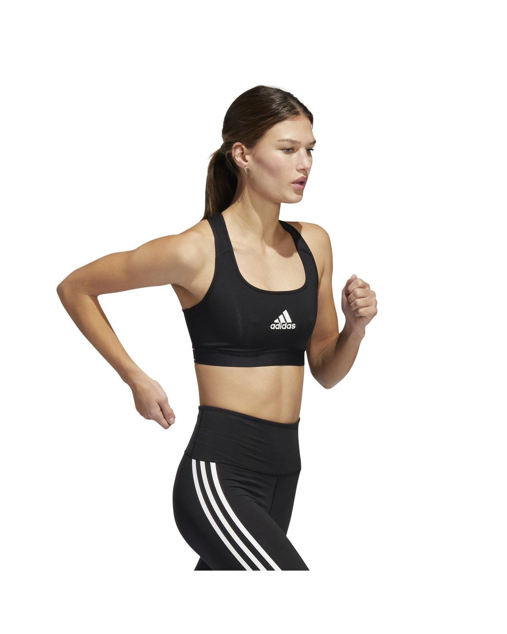 Adidas Black Plus Size Training Medium Support Good Bra