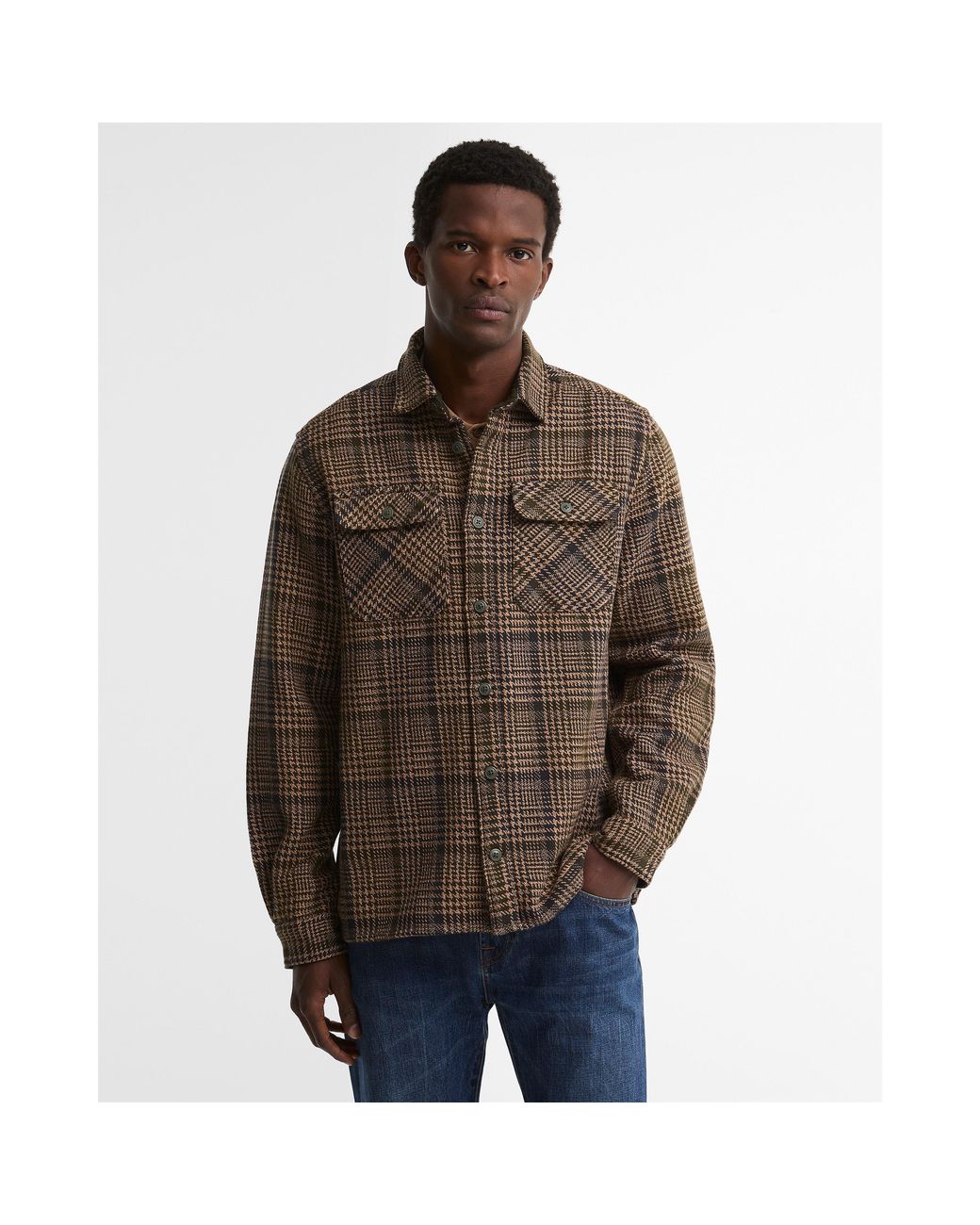 Barbour Green B.Li Milom Overshirt Sn64 for men