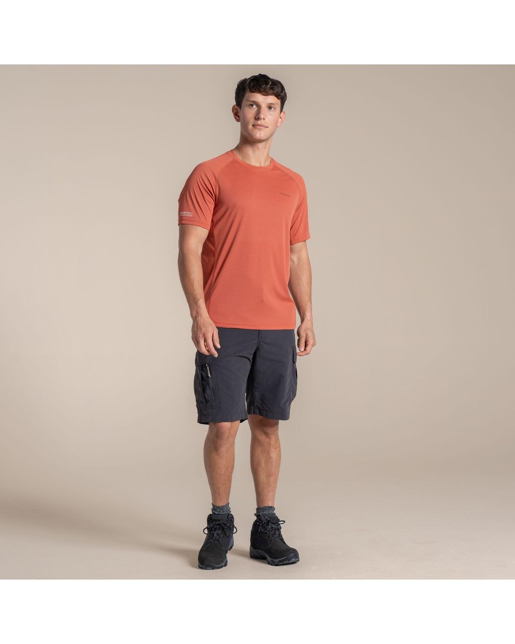 Craghoppers Red Nosilife Solar Shield+ Short-Sleeved T-Shirt for men