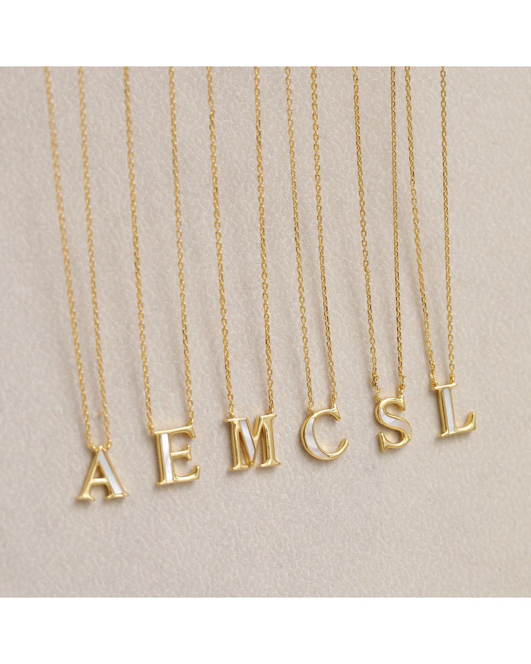 Inicio Metallic 14K Plated Pearl Initial Pendant