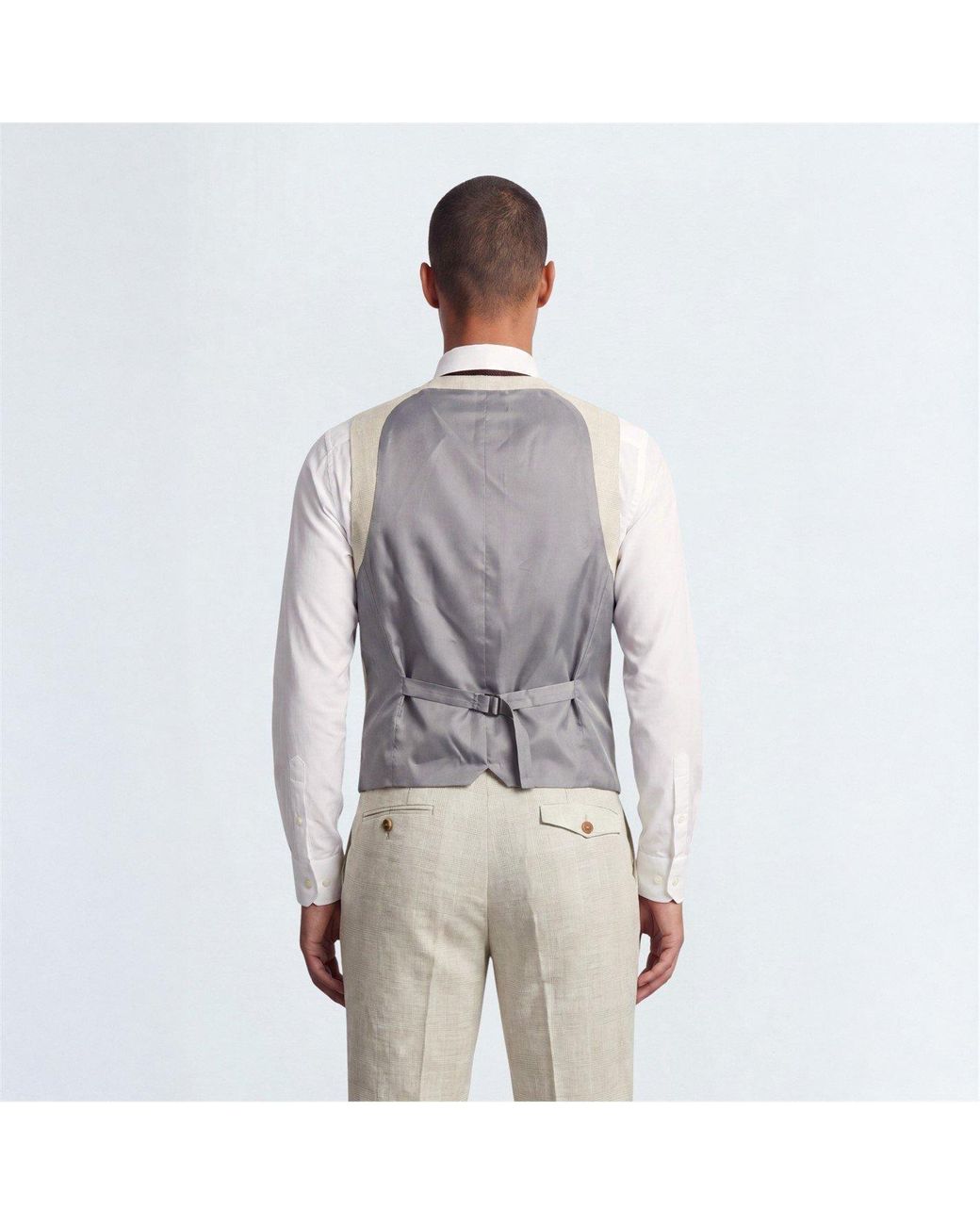 Twisted Tailor Gray Beckford Slim Fit Check Suit Jacket for men
