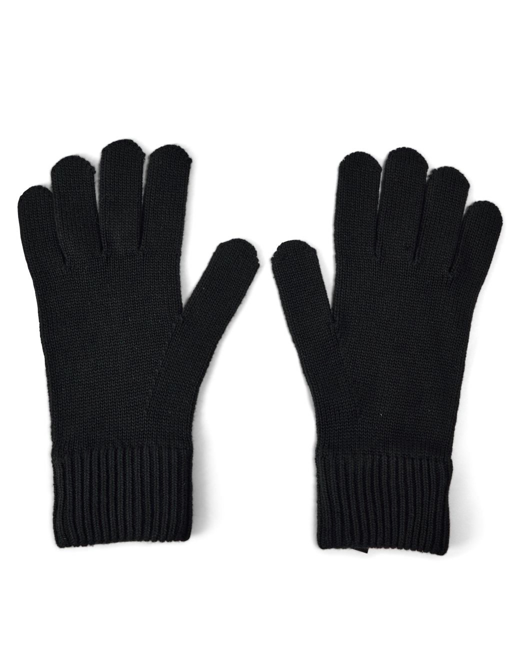 Pretty Green Black Norbury Fleece Gloves for men