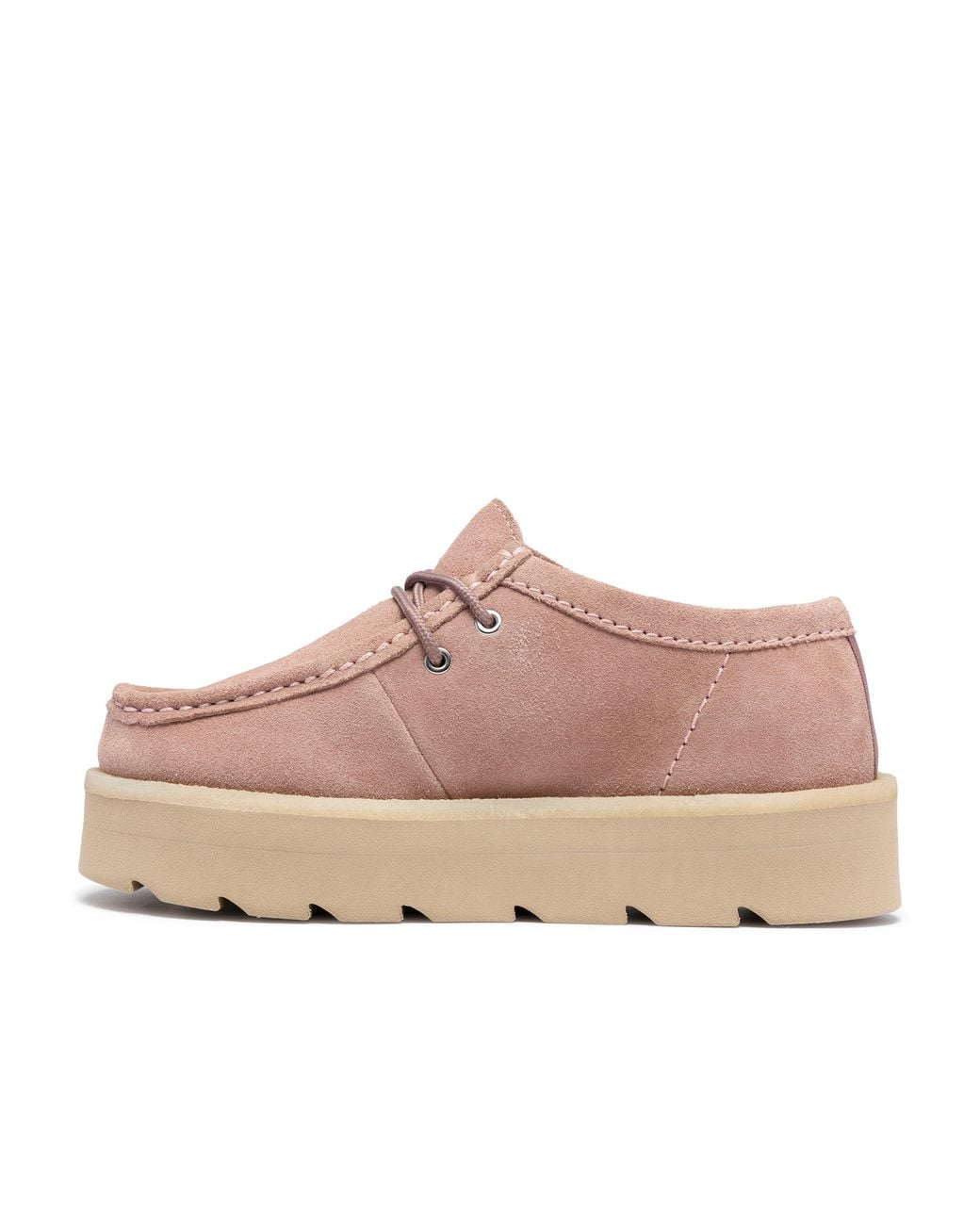 Clarks Pink Meare Walla Moc Toe Formal Shoes