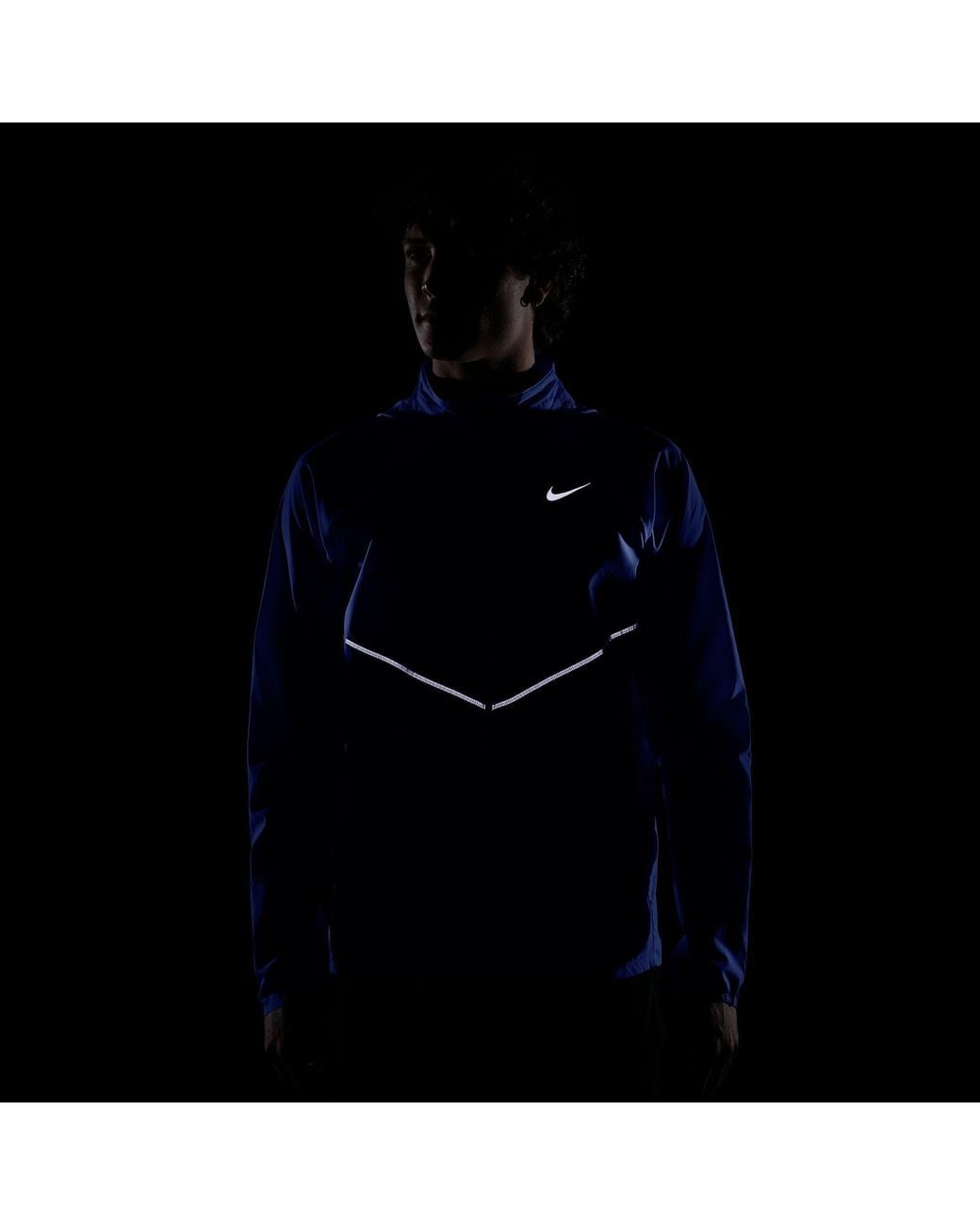 Nike Blue Miler Repel Running Jacket for men