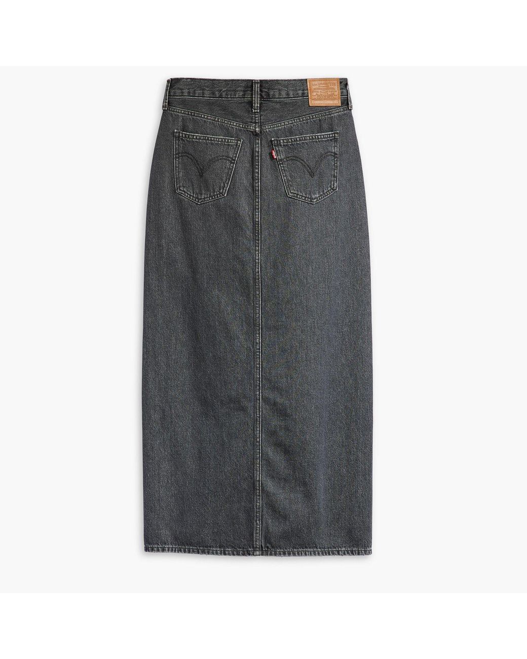 Levi's Black Ankle Column Skirt Please Hold