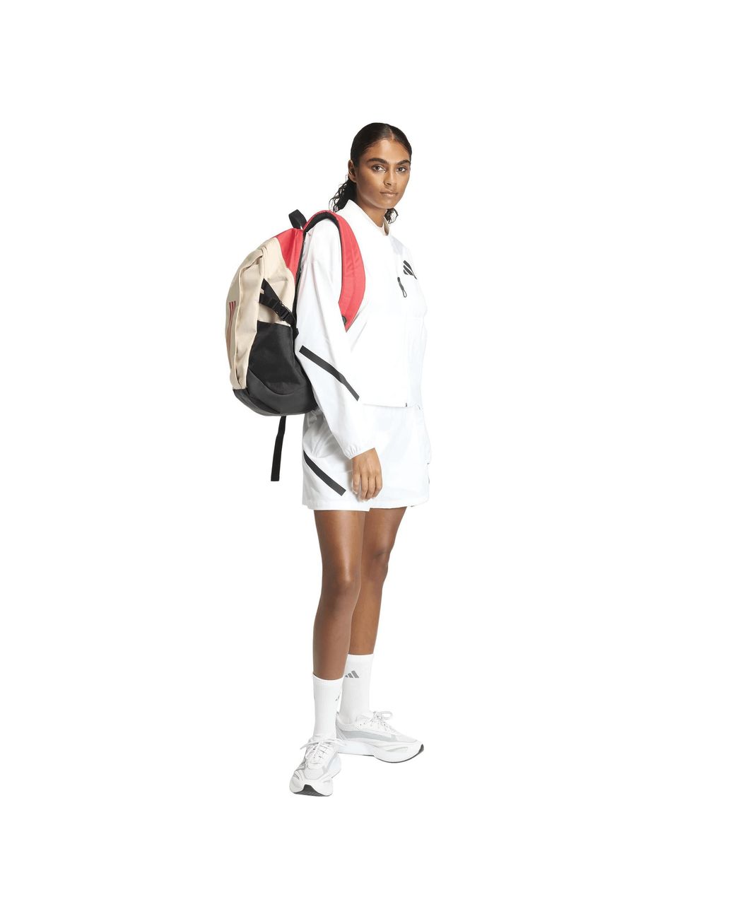 Adidas White Z.N.E. Woven Midweight Bomber Jacket