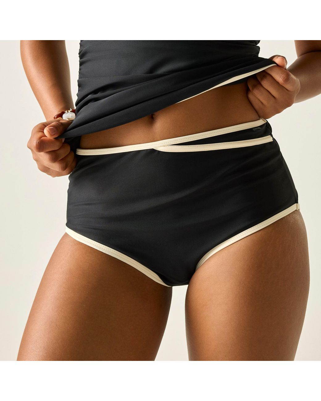 Regatta Black Kyra High Waist Bikini Bottoms