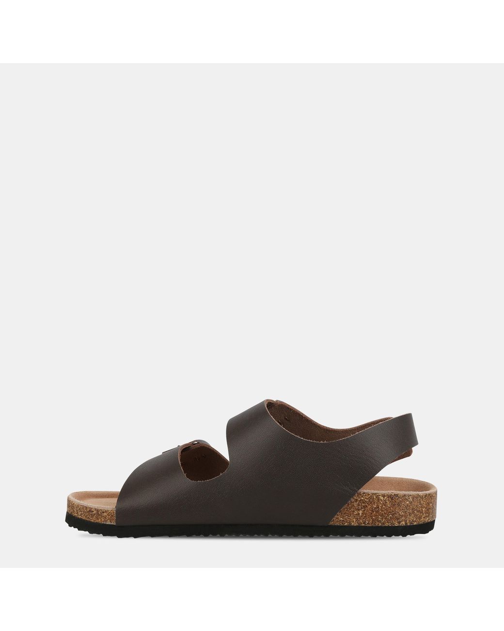 Jack Wills Brown Leather Slip On Flat Sandals for men
