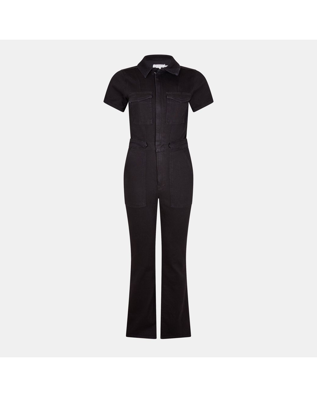 GOOD AMERICAN Black Bootcut Jumpsuit
