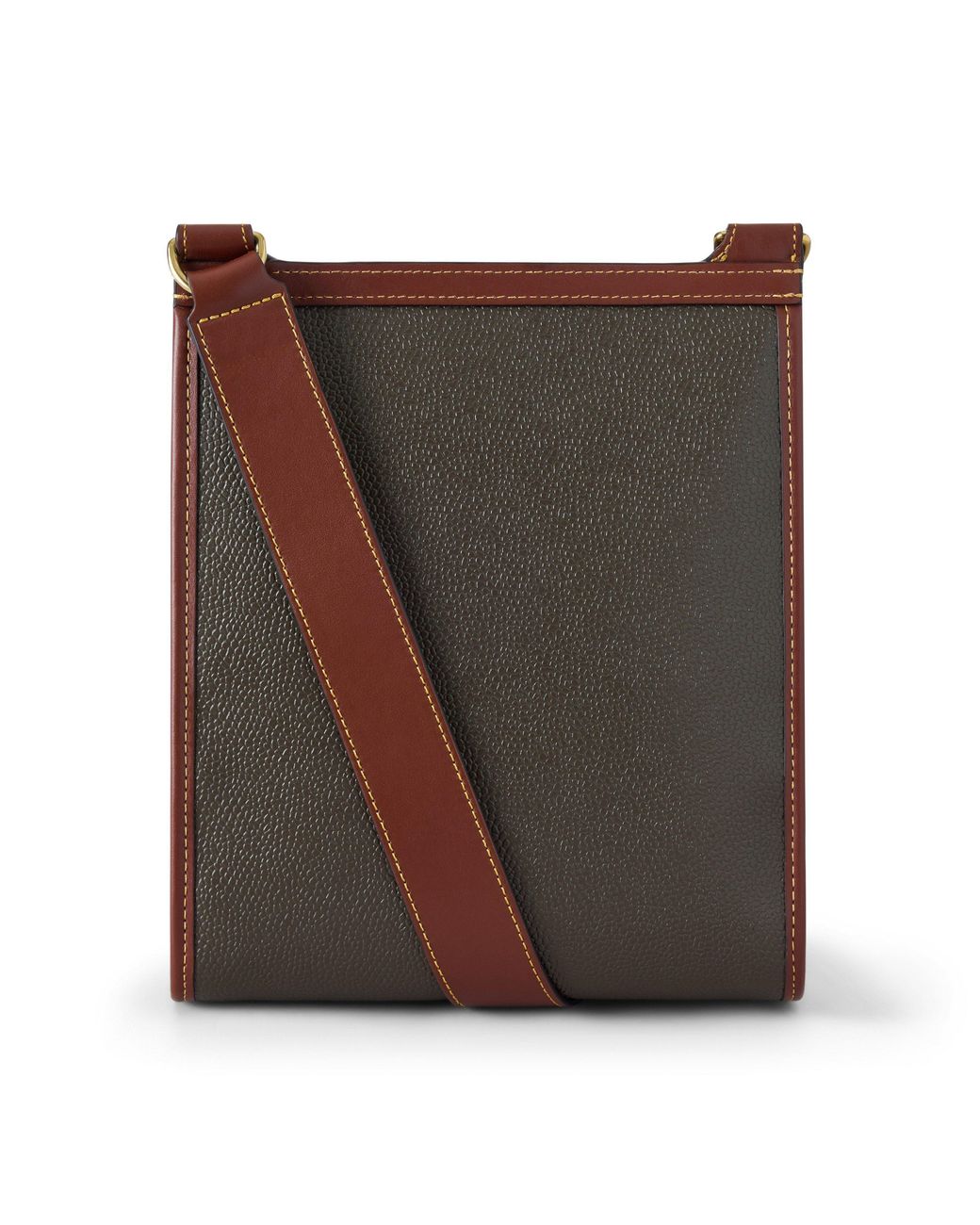 Mulberry Brown Antony Scotchgrain And Leather Cross-Body Bag