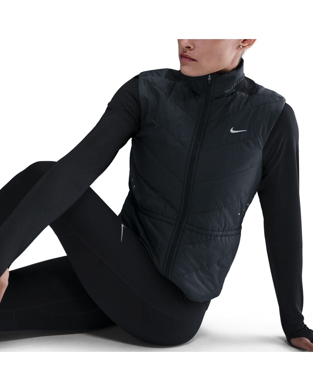 Nike Black Performance Running Vest