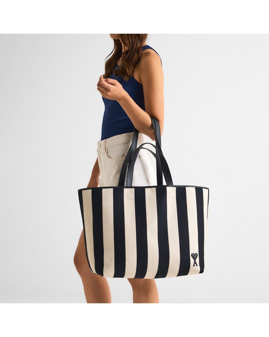 AMI Blue Shopper Tote Bag
