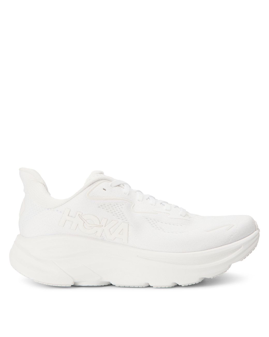 Hoka One One White Clifton 10 Everyday Neutral Road Running Shoes