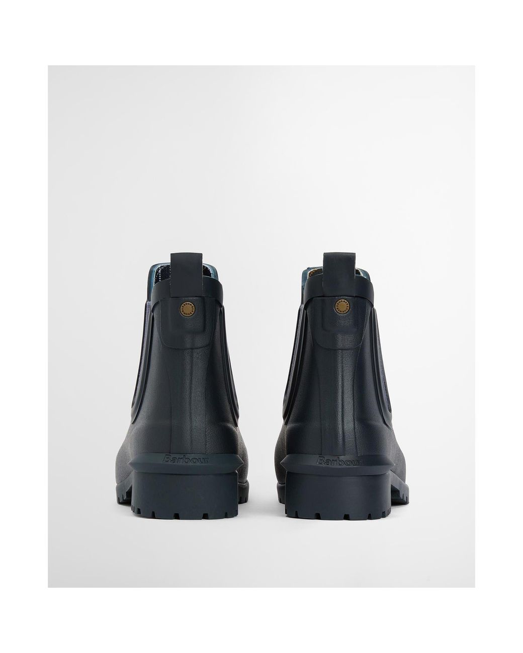 Barbour Blue Wilton Chelsea Wellington Boots