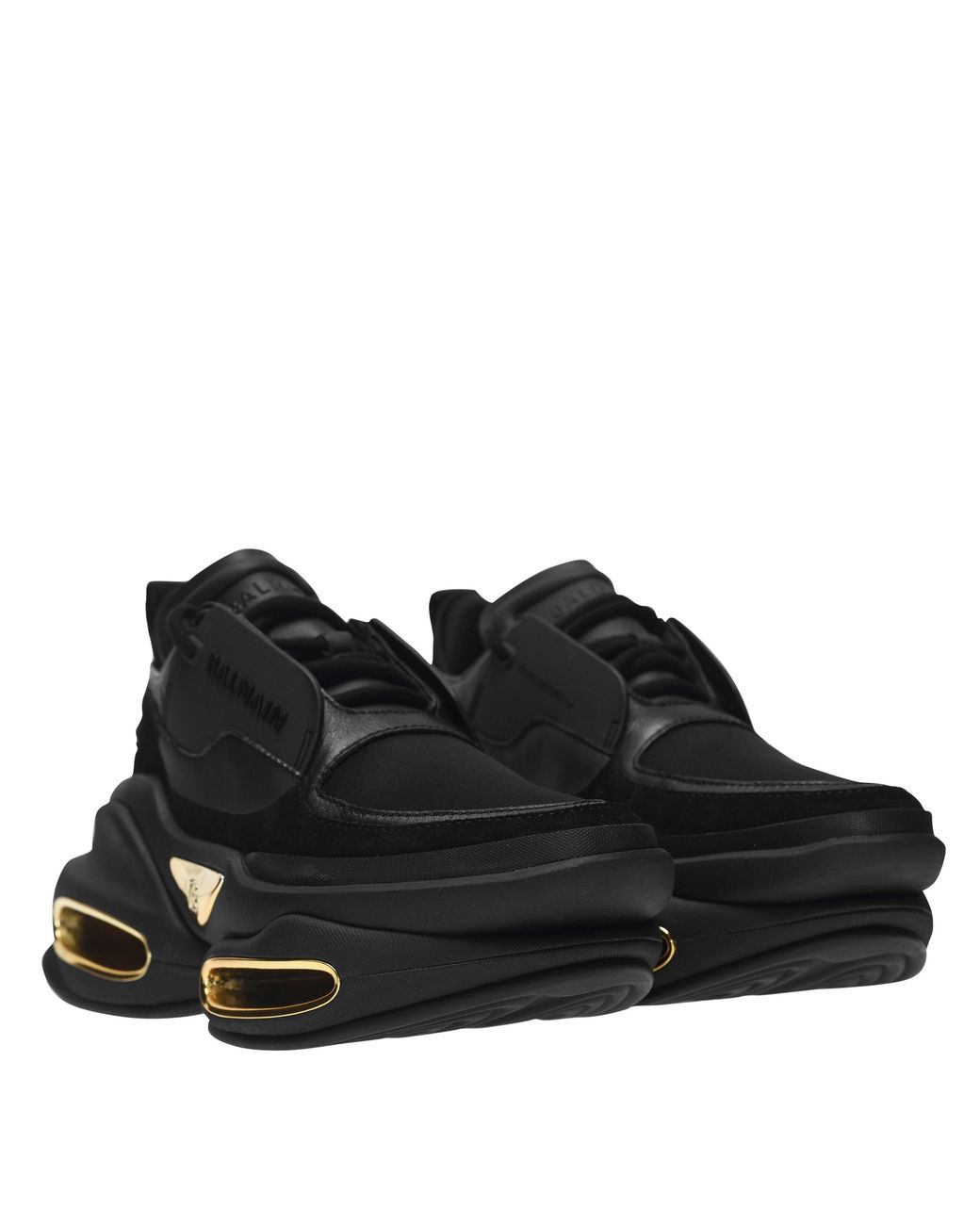 Balmain Black B-Bold Low Top Trainers
