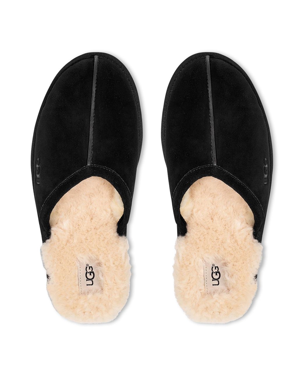 Ugg Black Scuff Shearling-lined Mule Slippers for men