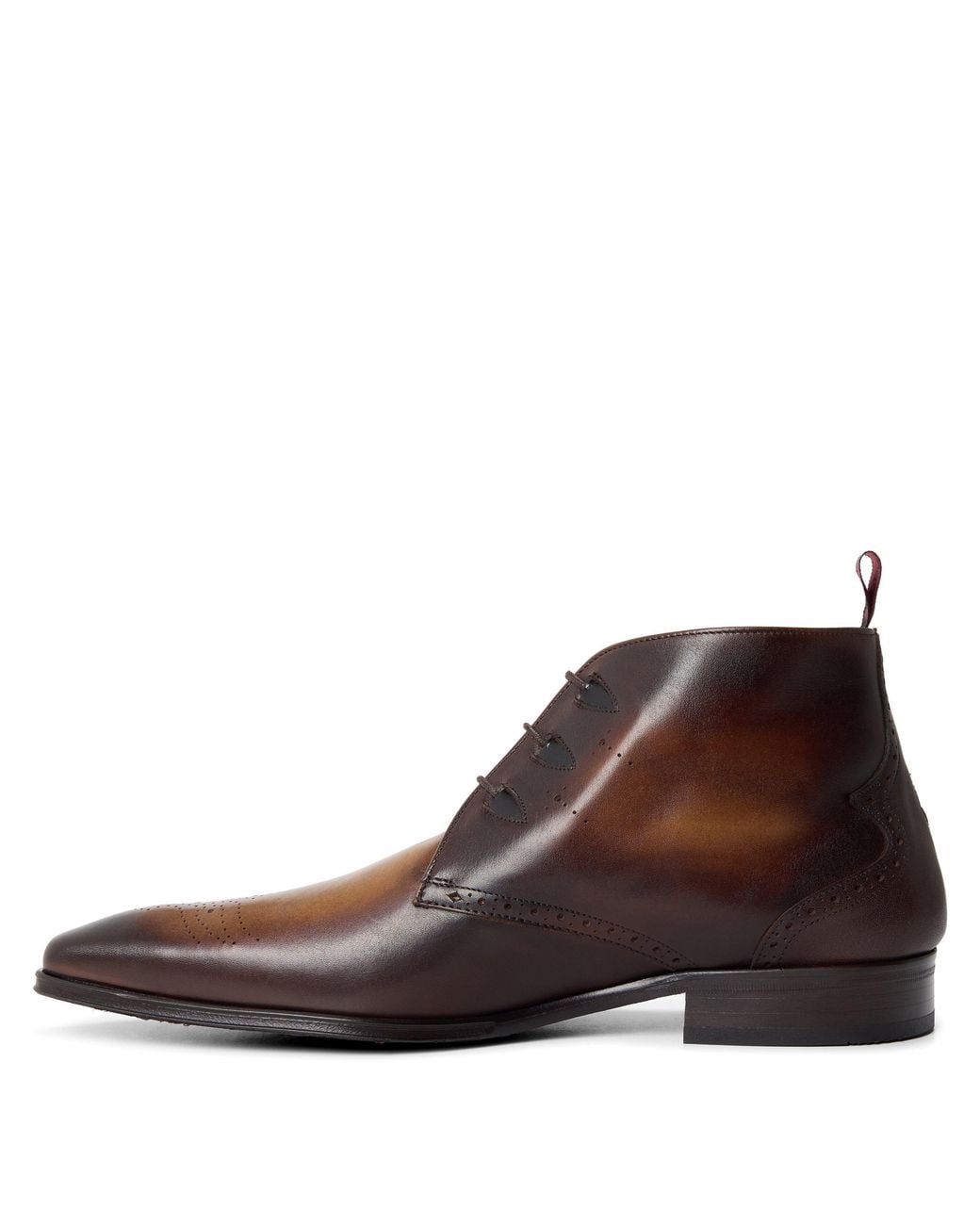Jeffery West Brown Scarface Leather Chukka Boots for men