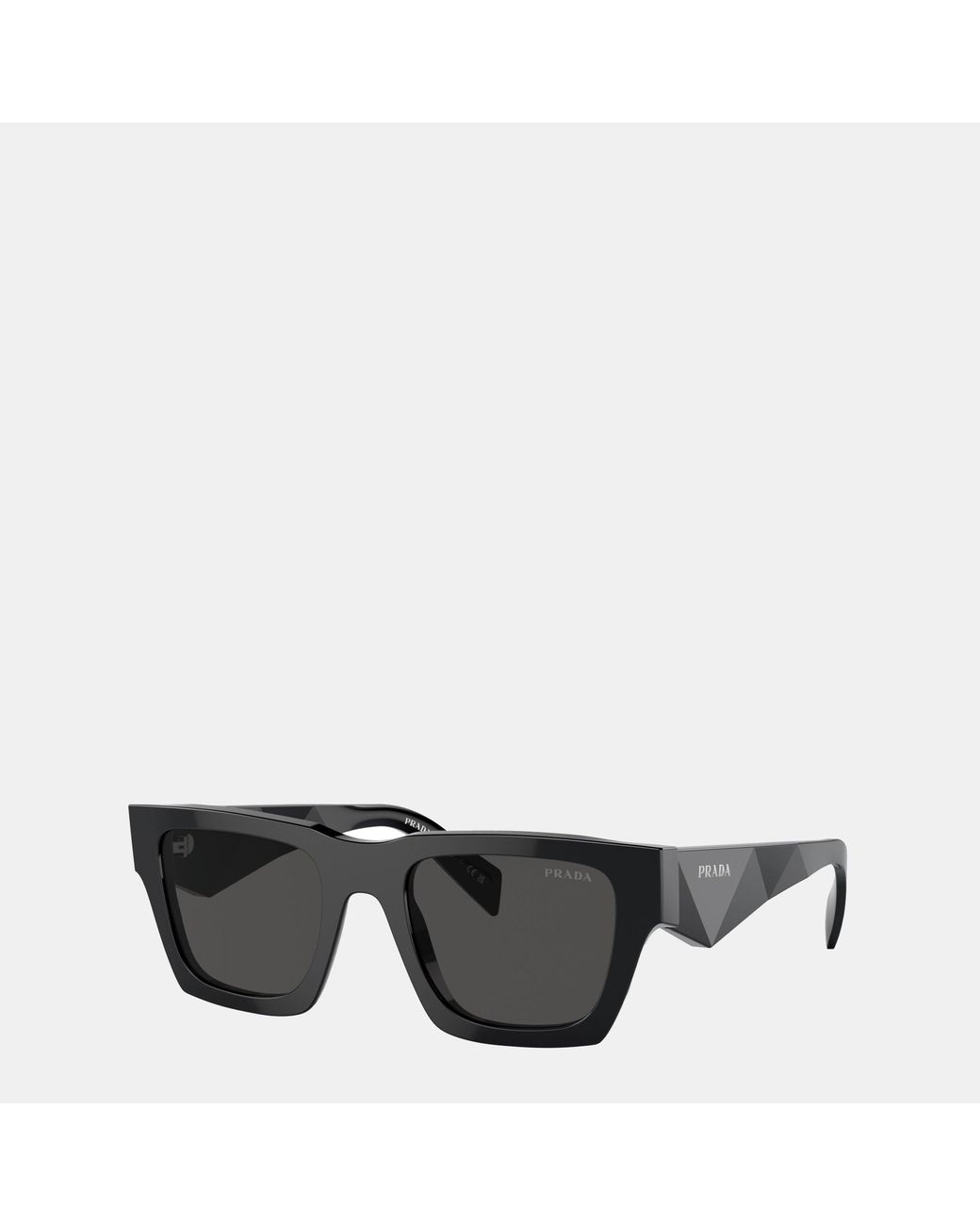 Prada Gray Square Symbole Sunglasses for men