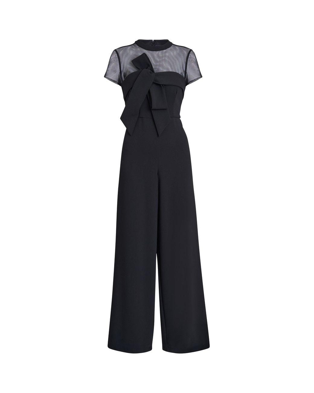 Gina Bacconi Blue Charlene Structured Jumpsuit