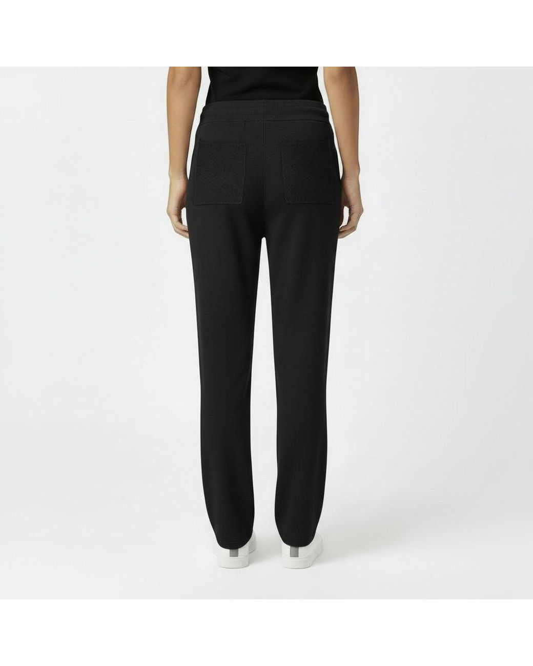 Jack Wills Black Knitted Pin-Tuck Trousers