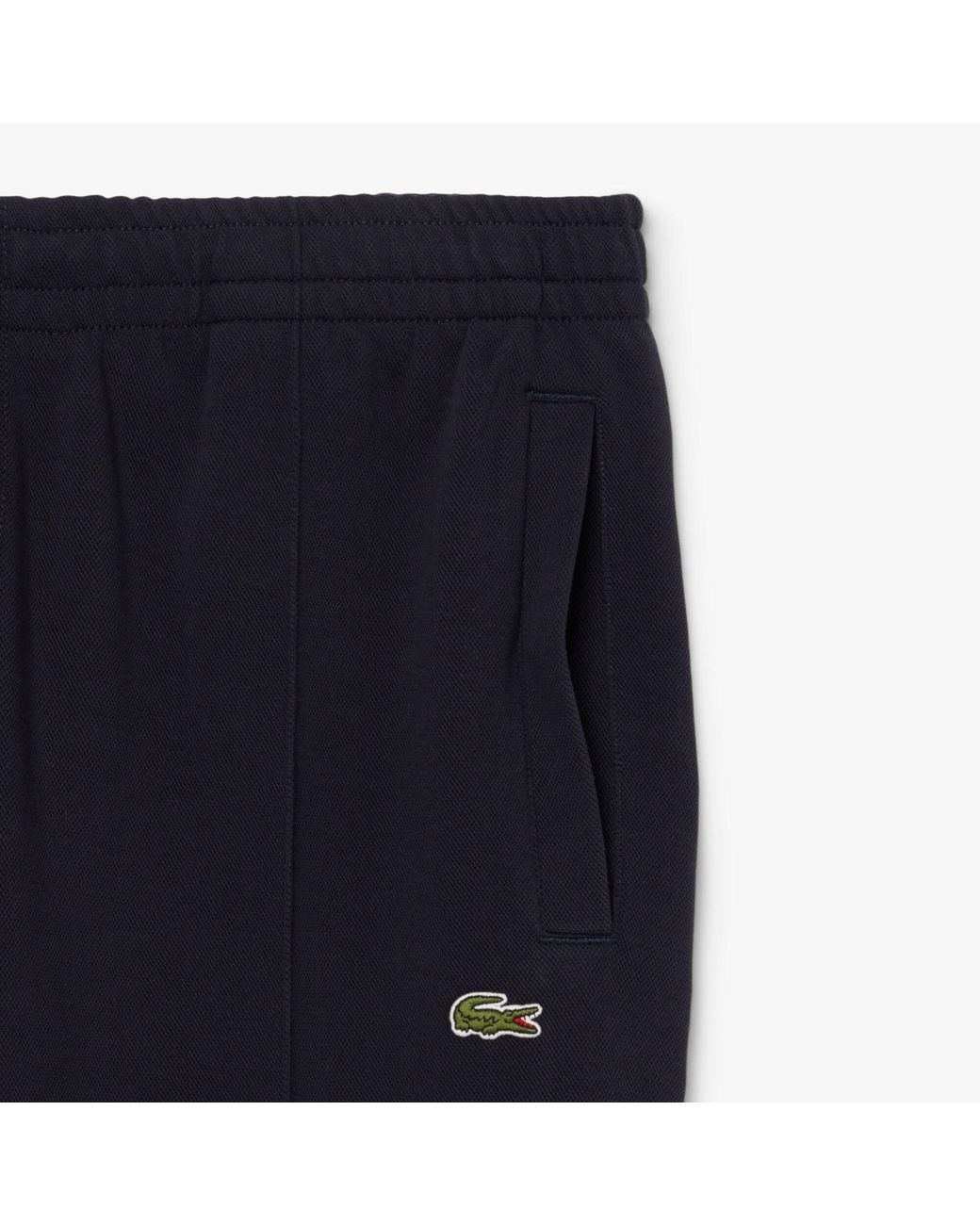 Lacoste Blue Regular-Fit Pique Sweatpants for men
