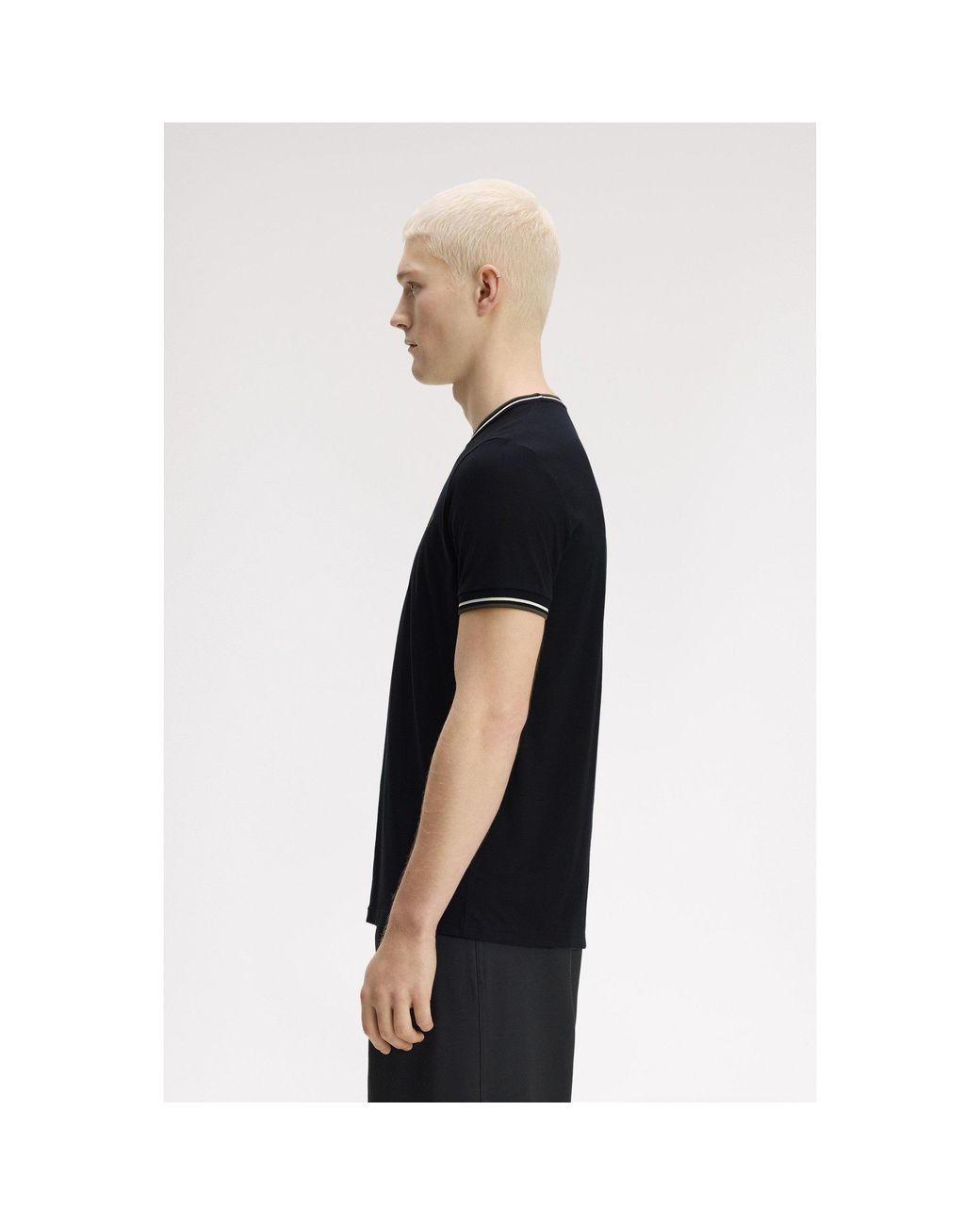 Fred Perry Black Twin Tipped T-Shirt for men