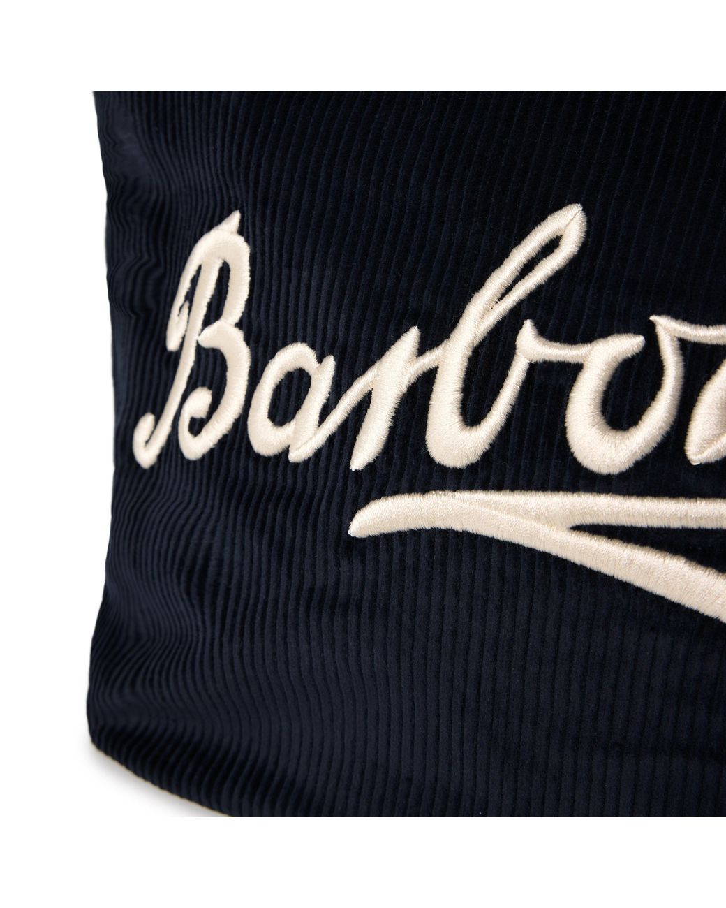 Barbour Black Mini Carrick Cord Cotton Tote Bag