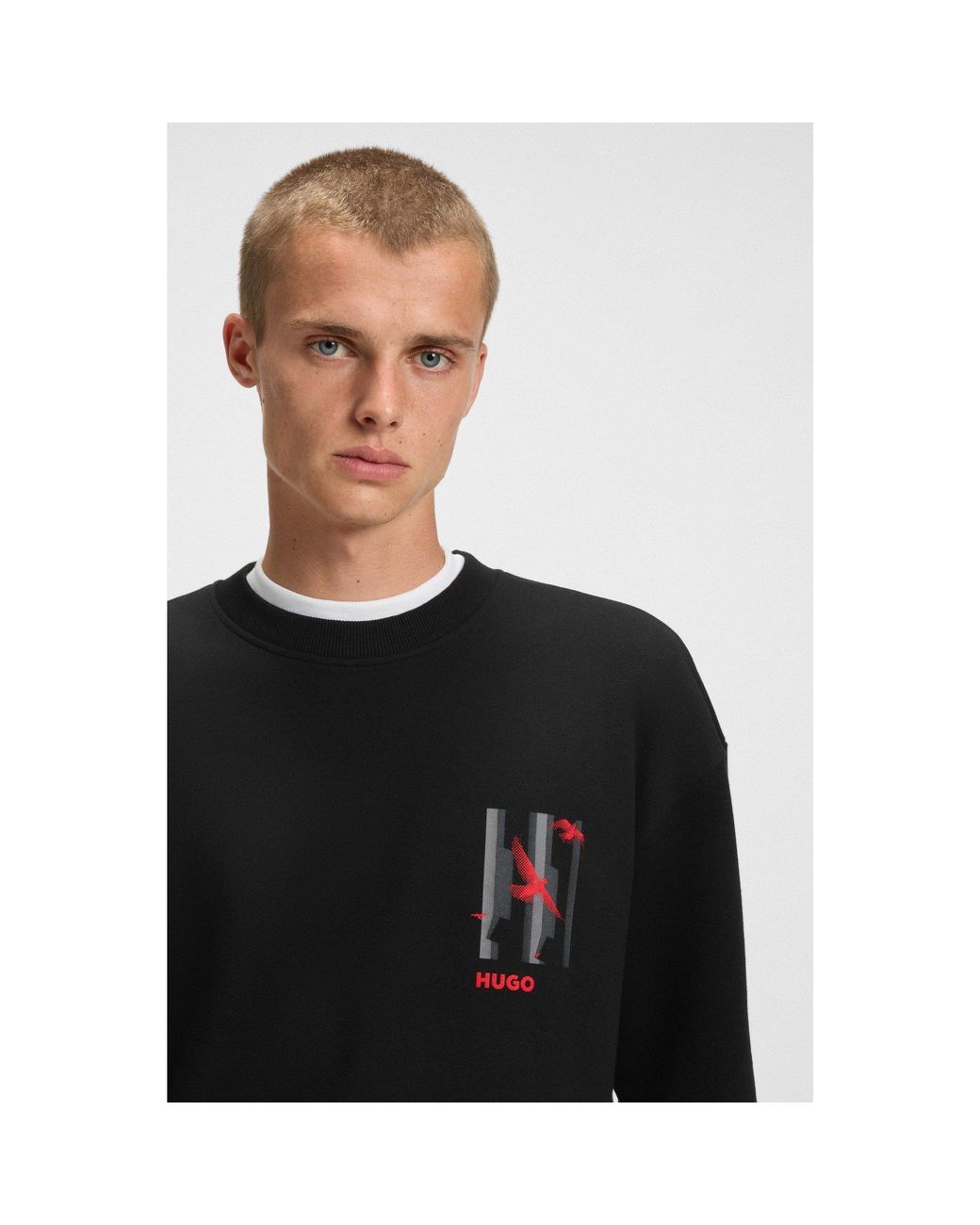 HUGO Black Duckoo Short Sleeve Polo Shirt for men