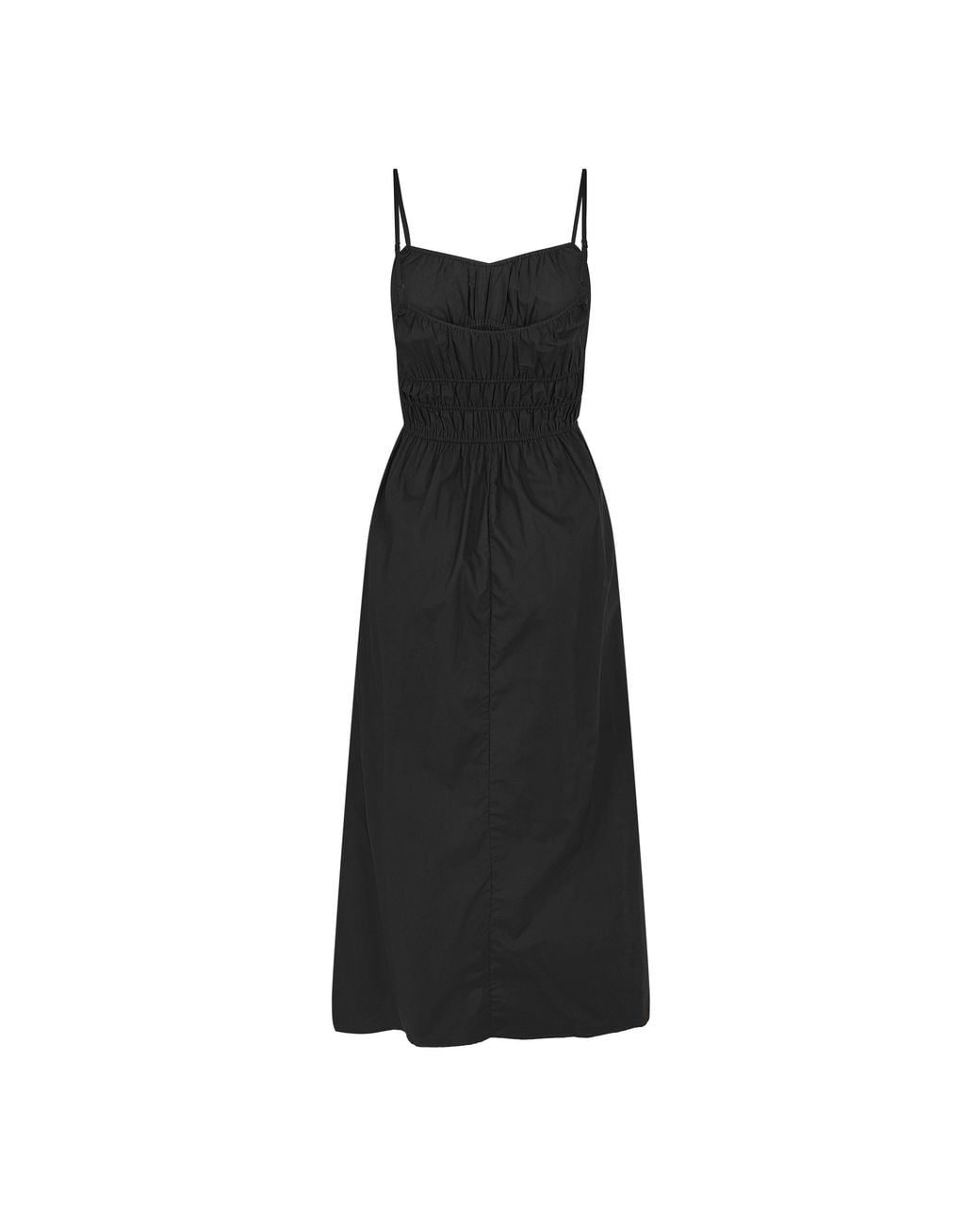 Faithfull The Brand Black Marianne Md Dr A Line Dress