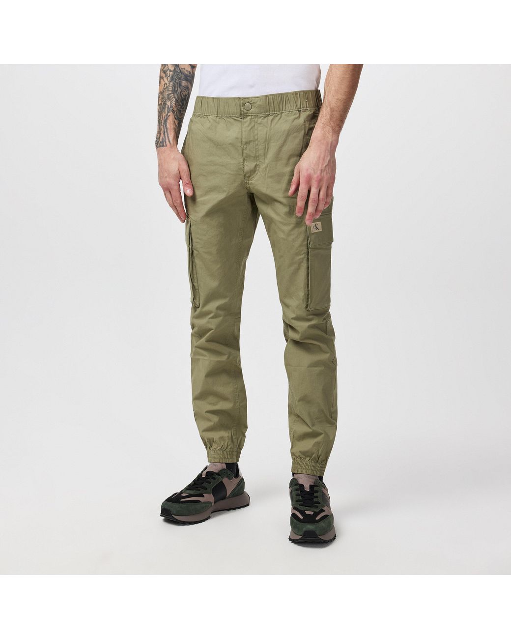 Calvin Klein Green Skinny Cargo Trouser for men