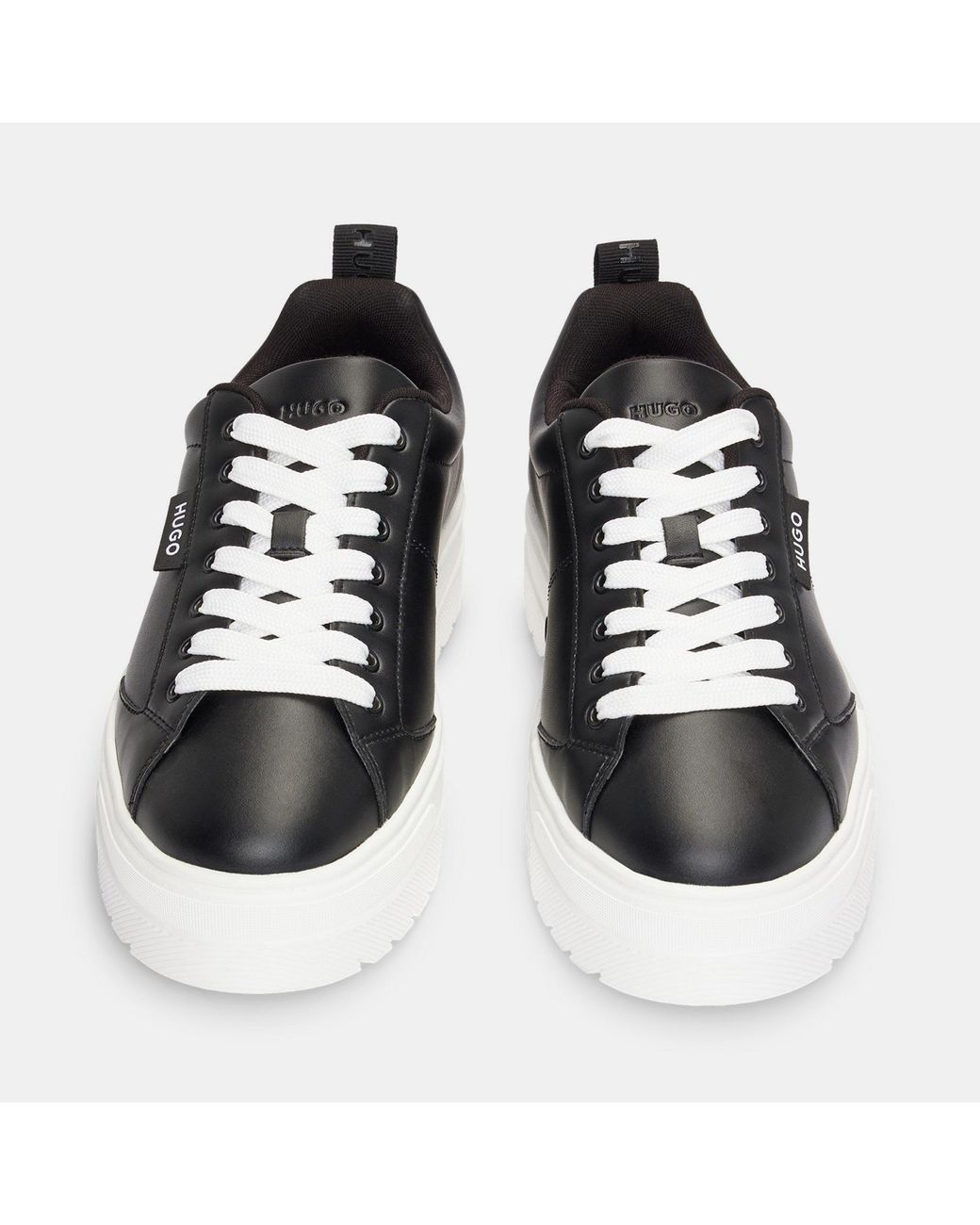 HUGO Black Lyssa Tenn Platform Trainers