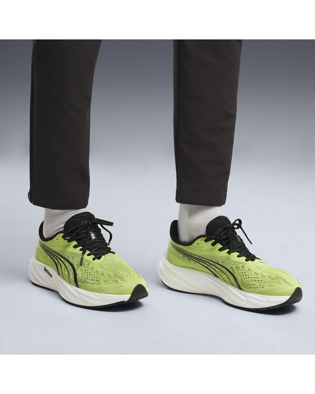 PUMA Green Velocity Nitro 5 Road Running Shoes for men