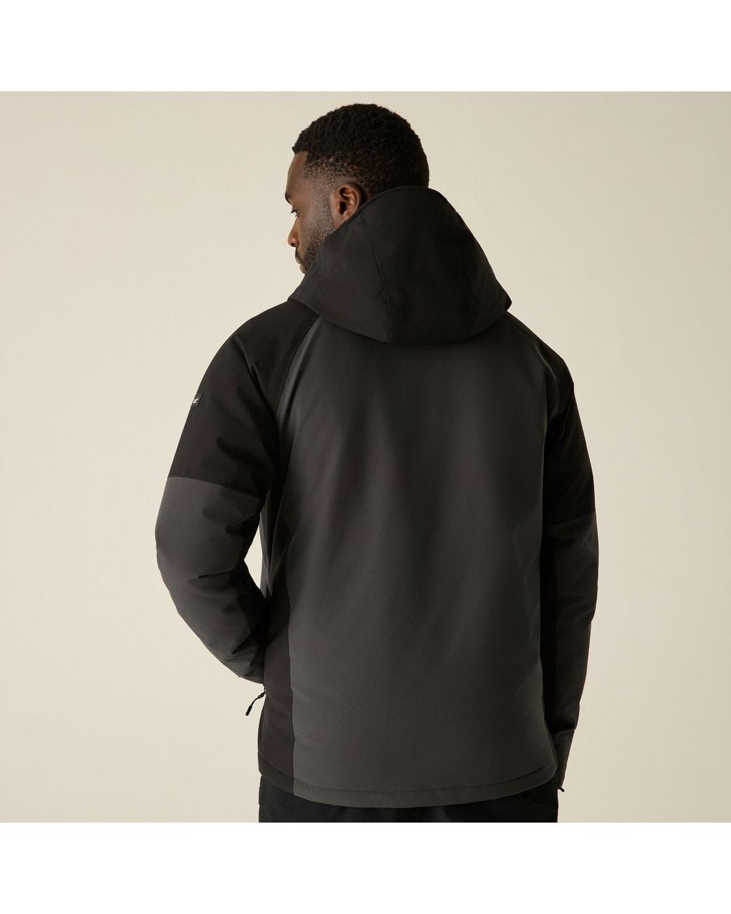 Regatta Black Highton Stretch Padded Waterproof Jacket for men
