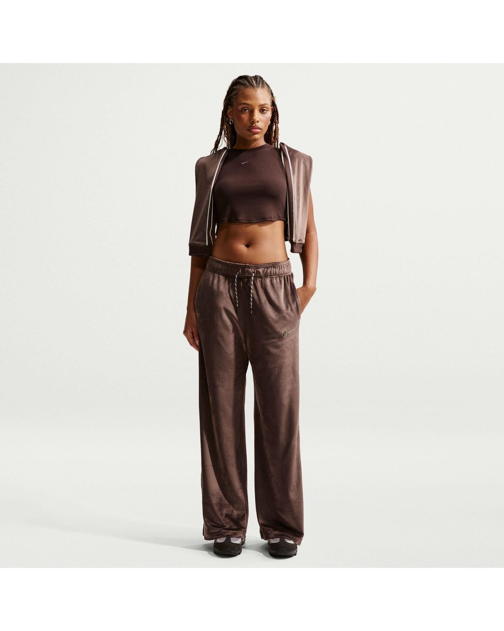 Nike Brown Velour Pants