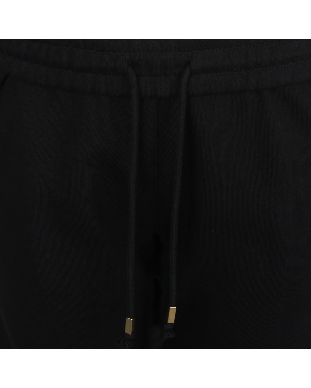 Biba Black Logo Closed Hem Fleece Joggers