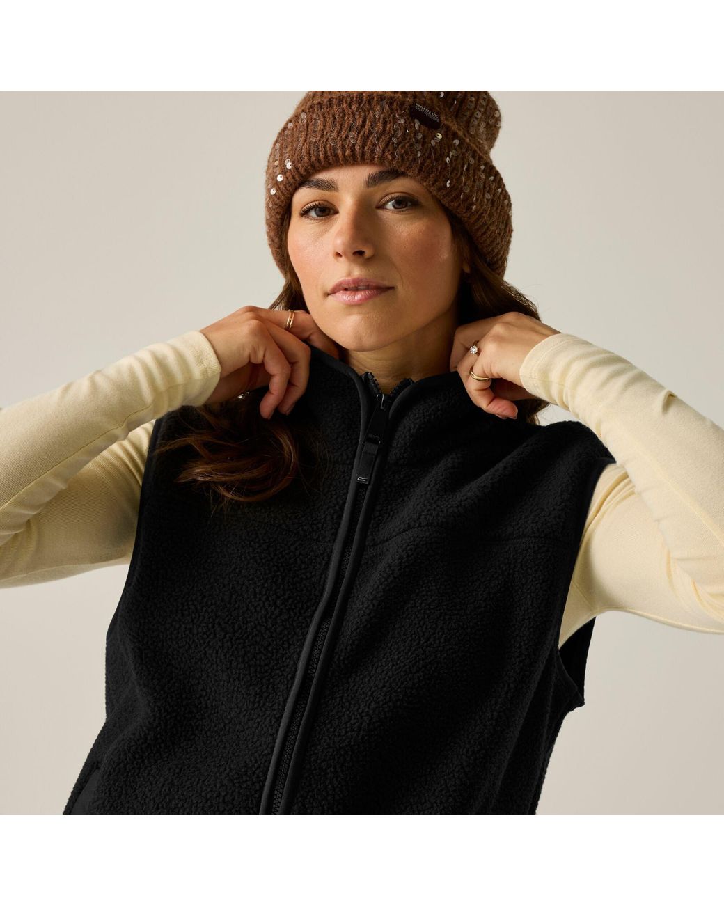 Regatta Black Frankie Borg Fleece Bodywarmer